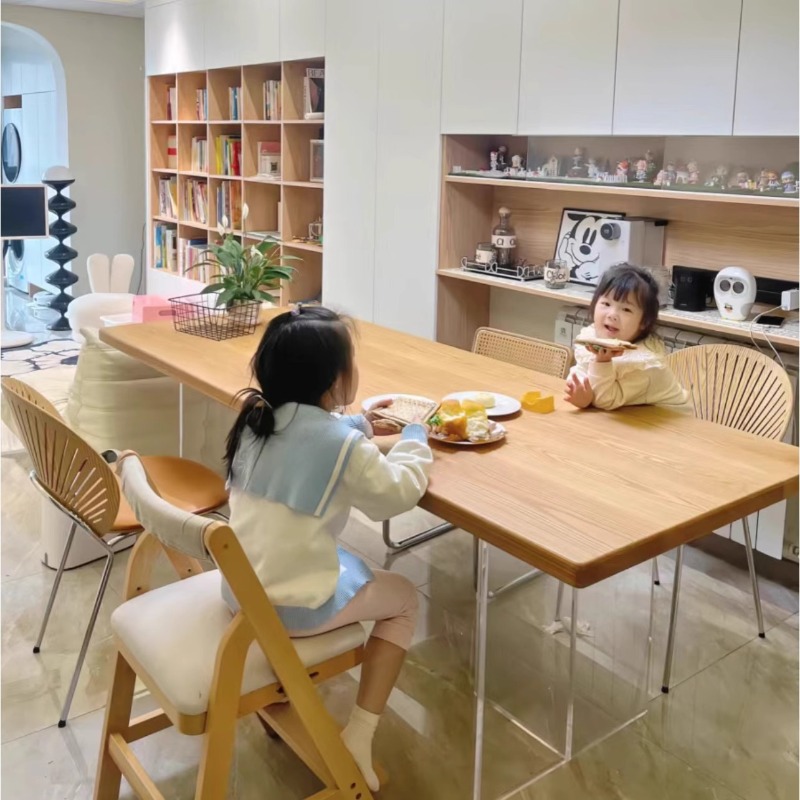 이탈리아 아크릴 원목 플로팅 테이블 현대적인 심플한 거 - Tables 리뷰 및 가격