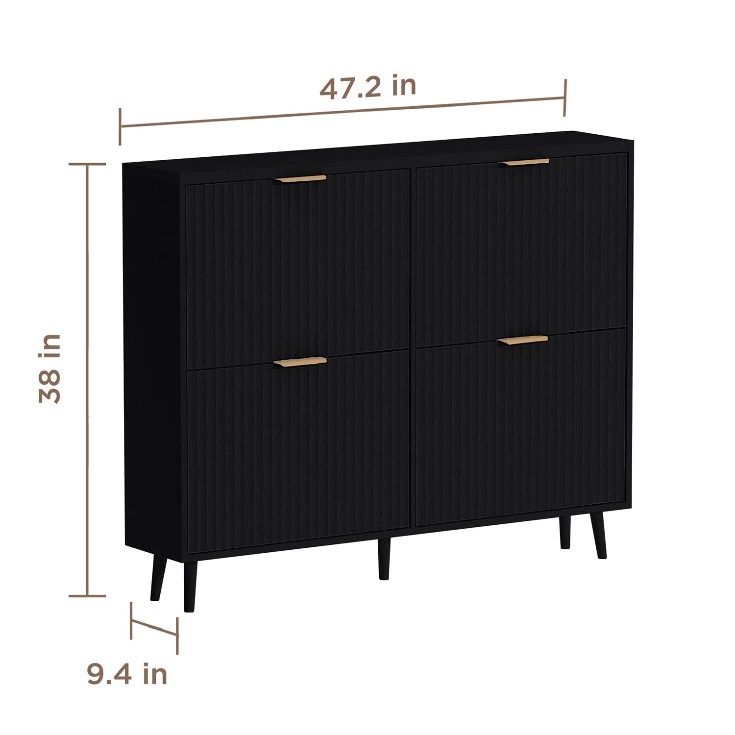 신발 수납장, 4개의 접이식 서랍이 있는 현대적인 스타 - Shoe Rack Cabinet Narrow Entryway 리뷰 및 가격