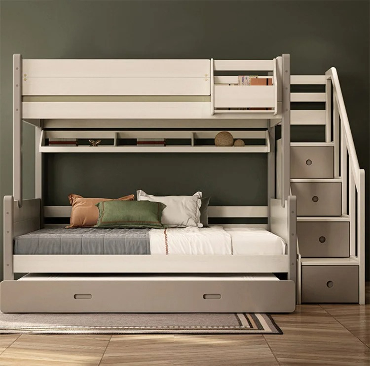 슬라이드가 있는 어린이 침대, 원목 이층 침대(계단 포 - Bunk Bed With Stairs And Slide 리뷰 및 가격