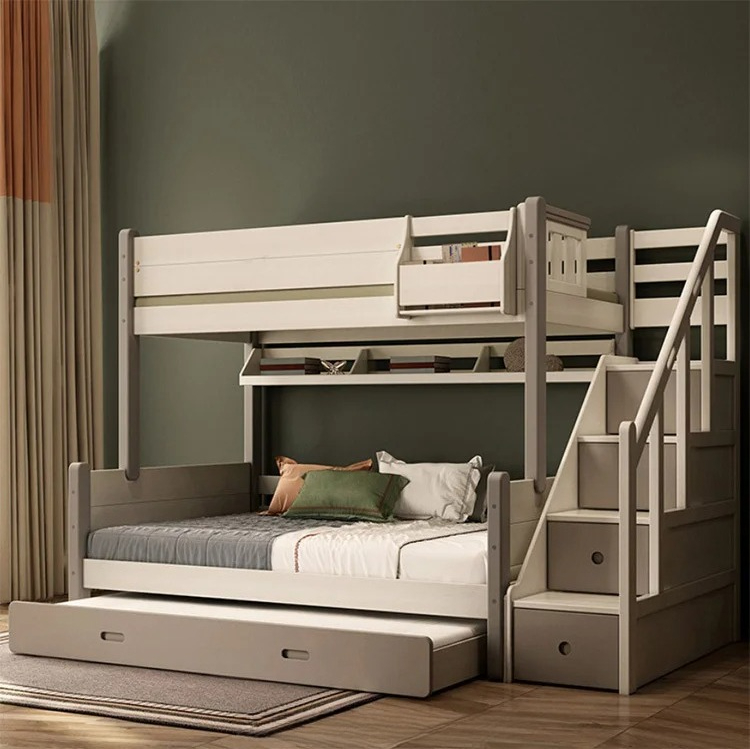 슬라이드가 있는 어린이 침대, 원목 이층 침대(계단 포 - Bunk Bed With Stairs And Slide 리뷰 및 가격