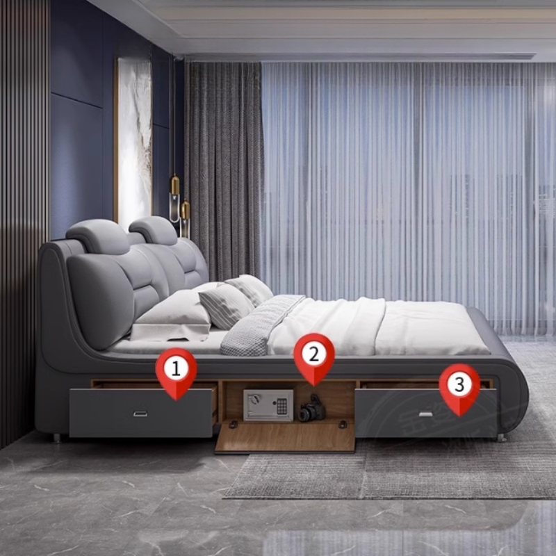 서랍형 수납 더블 킹사이즈 원목 북유럽풍 거실 프레임  - King Size Bed Frame With Storage Drawers 리뷰 및 가격